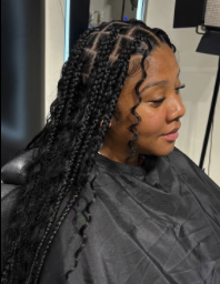 Medium Knotless [Braiding Hair Included]