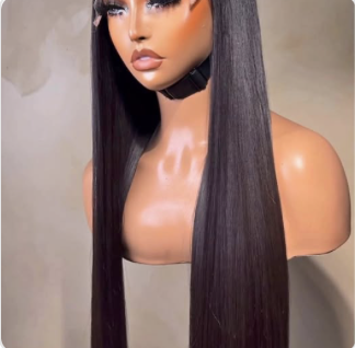Black Straight Frontal