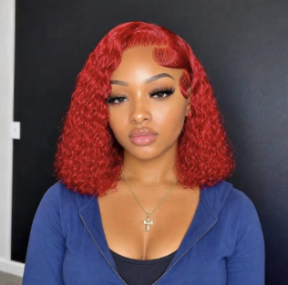 Red Deep Wave Bob